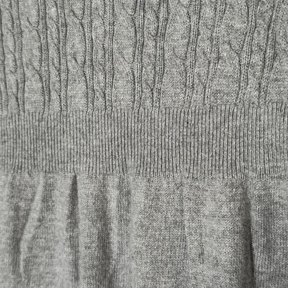 Y2K Sweater Large Gray Ribbed Henley Babydoll Bella Swan Elena Gilbert Vampire - Picture 6 of 6